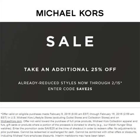 michael kors 10 off code.